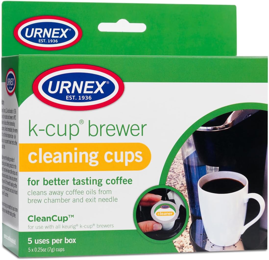 Single Serve Iced Coffee Brewer with 3 Brew Sizes, Space-Saving Design, Bundle with Medium Roast Pods and Cleaning Cups Y752361