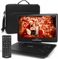 16.9" Portable DVD Player with 14.1" Large HD Screen,High Volume Speaker,with Extra Carrying Bag,Supports 4-6 Hours Built-in Battery and USB/SD Card/Sync TV [Not Support Blu-Ray]…