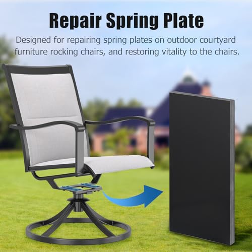 Patio Rocking Chair Spring Plate Replacement, Fiberglass, 5 x 2.5 x 0.25 Inch, 8-Pack M95233
