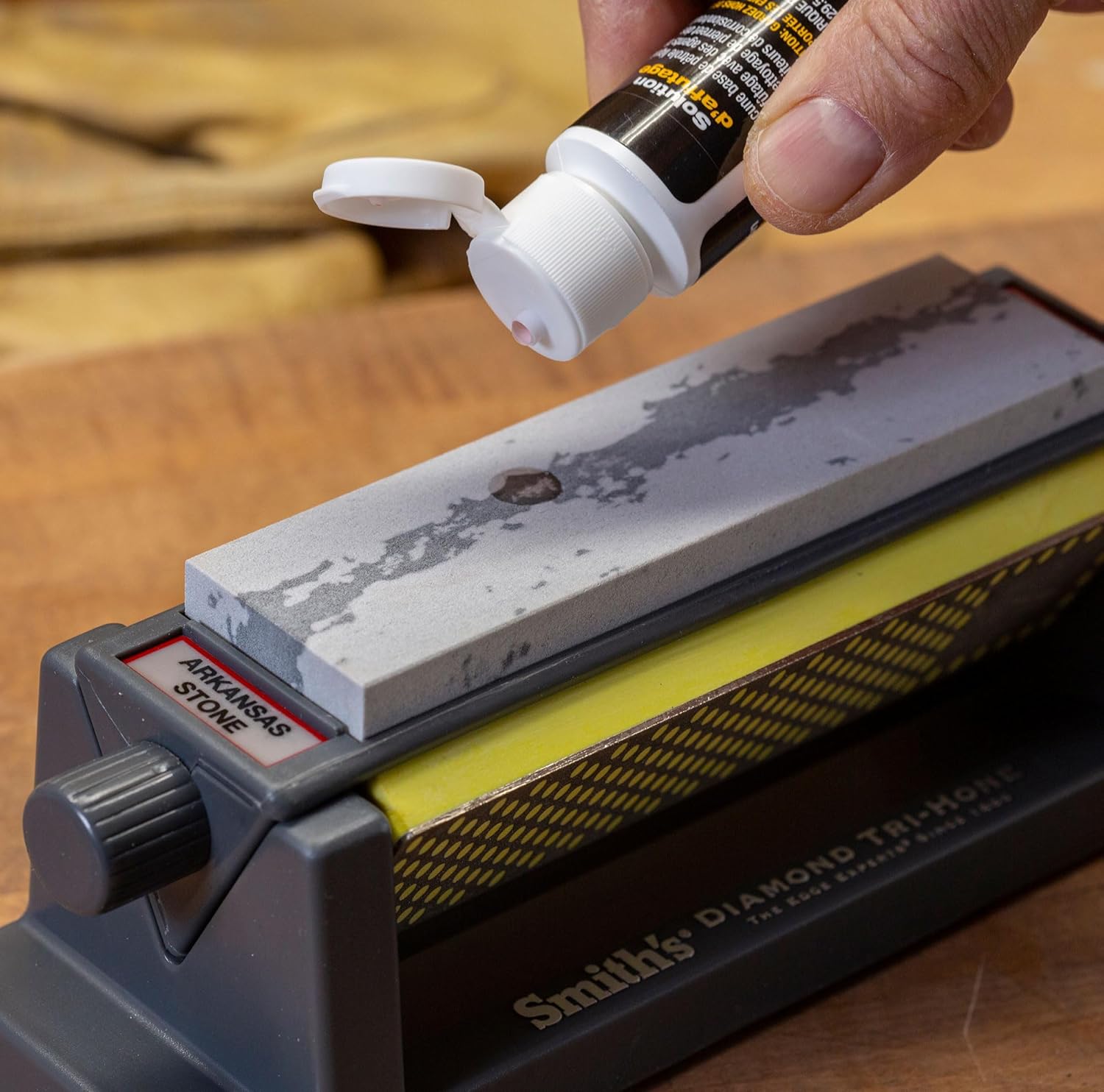 6" Diamond Tri-Hone Stone Sharpening System - Fine, Natural & Coarse Stones E22837