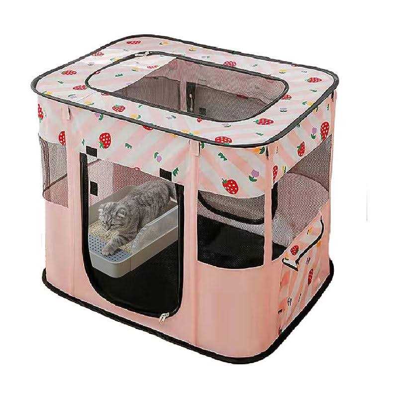 Portable Foldable Pet Playpen for Dog, Cat, Rabbit, Indoor or Outdoor Q784