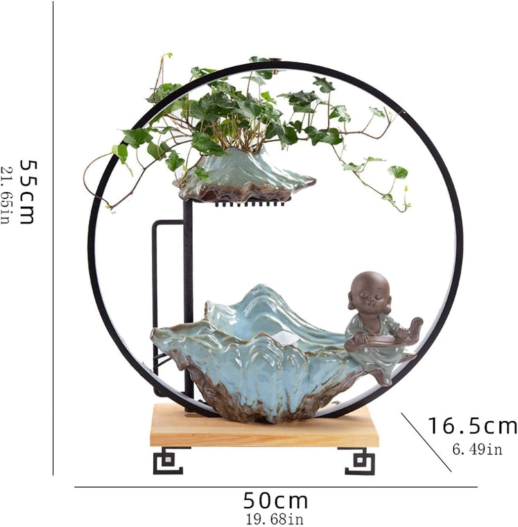 Tabletop Fountain with Moving Water, Desktop Decor N3794