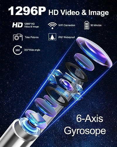 Ear Wax Removal Tool Camera with 6 LED Lights and Ear Picks J3289
