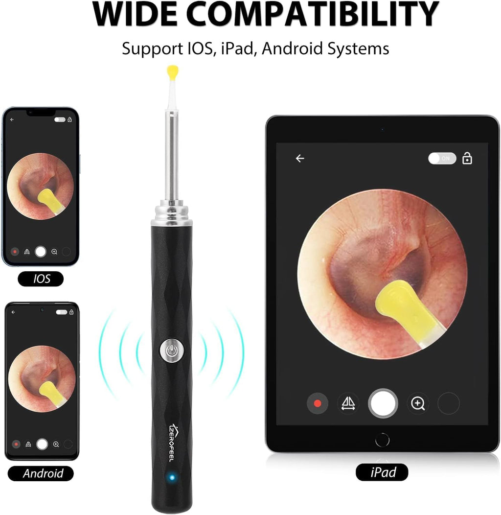 Ear Wax Removal Tool with 1296P Camera, 6 LED Lights and WiFi N8884