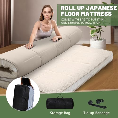 Foldable Floor Mattress for Sleeping, Camping, and Guest Bed W39162