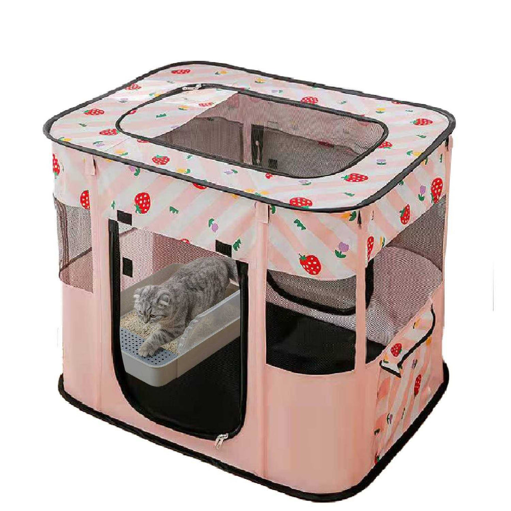 Carroza Portable Foldable Pet Playpen Collapsible Crates Kennel Playpen for Dog cat and Rabbit &amp;Travel Playpen Outdoor or Indoor - Pet Supplies online store