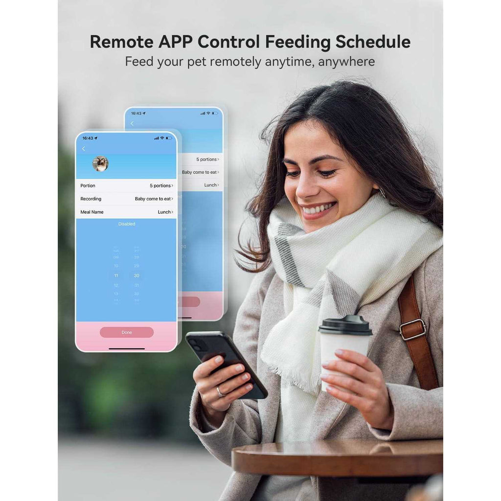Automatic Pet Feeder with Camera and App Control T13056