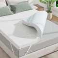 Memory Foam Mattress Topper - 3 Inch Gel Mattress Pad for Pressure Relief, Premium Soft Cooling Sleep Bed Topper, Non-Slip Design with Removable & Washable Cover, CertiPUR-US Certified (Queen)
