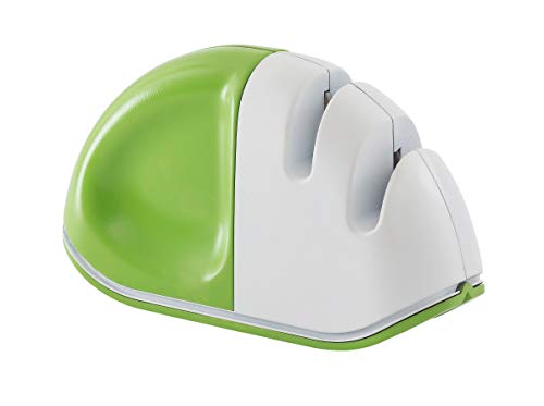 Diamond Edge 2-Stage Knife & Scissors Sharpener with Non-Slip Base E850