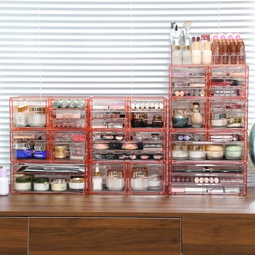 Acrylic Clear Makeup Storage Organizer with 10 Drawers Y778