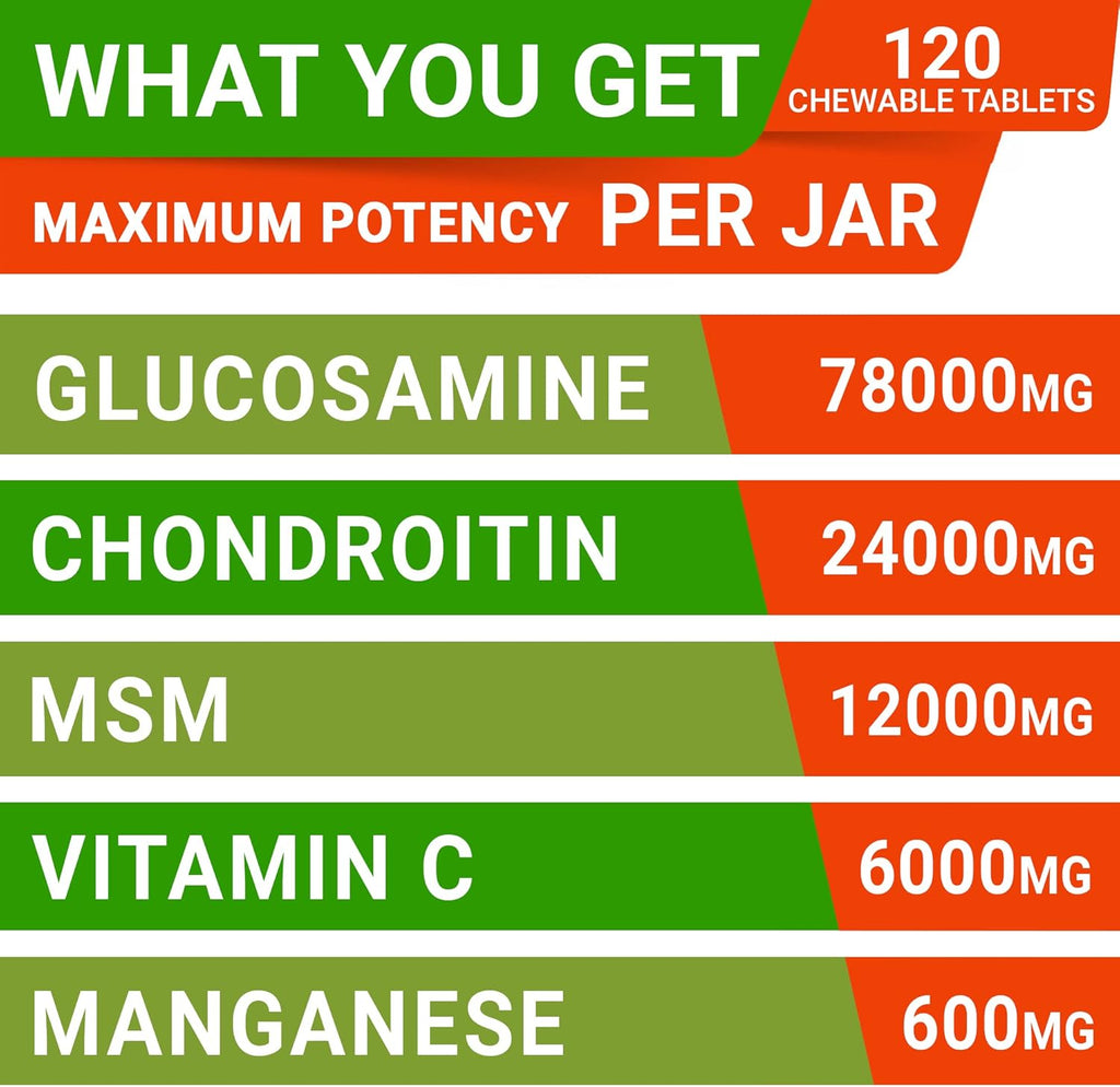 Glucosamine Joint Supplement Chews for Dogs with Omega-3 F47554