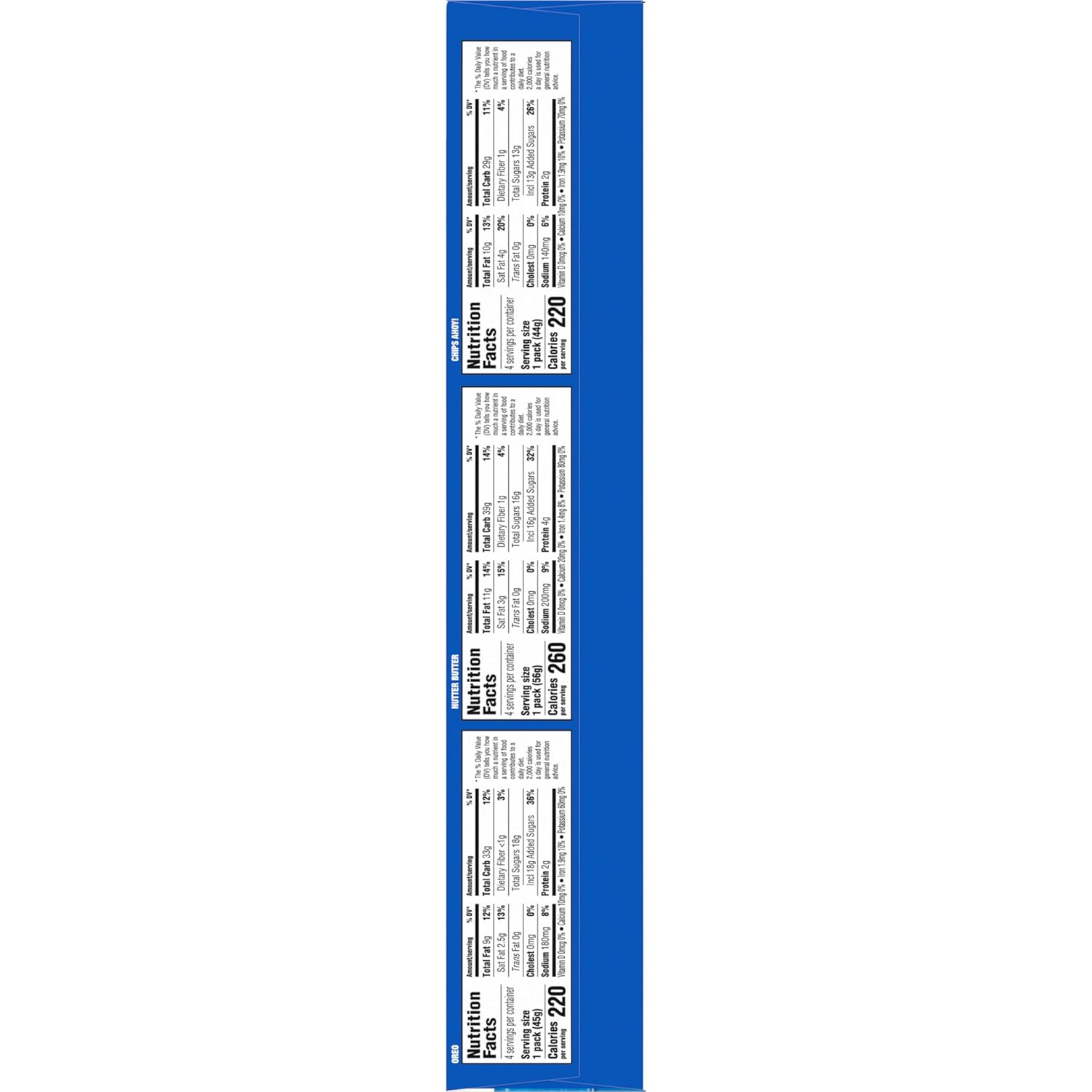 Cookies Variety Pack, 48 Snack Packs, 4 Boxes G20950