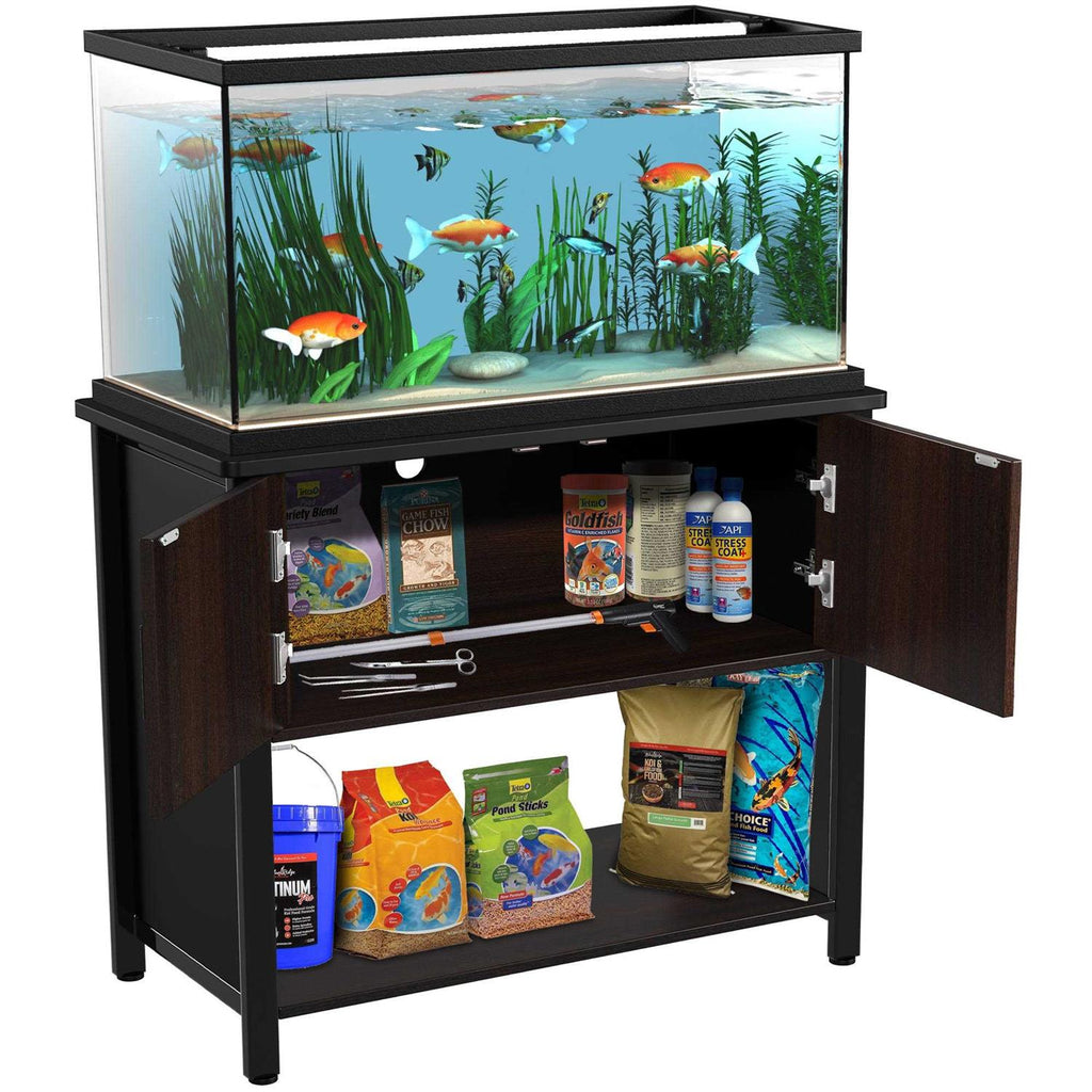 Metal Fish Tank Stand with Cabinet U5865