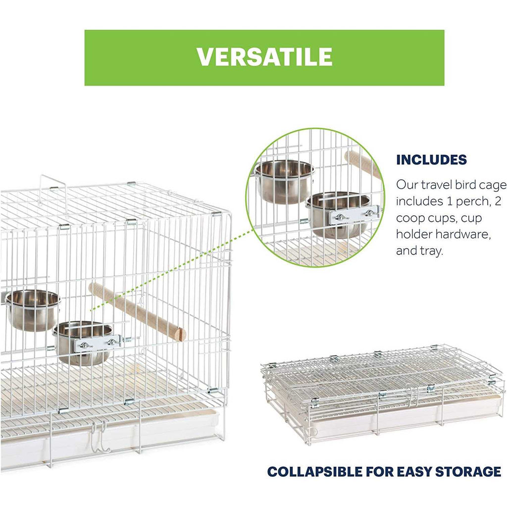 White Travel Bird Cage U832831