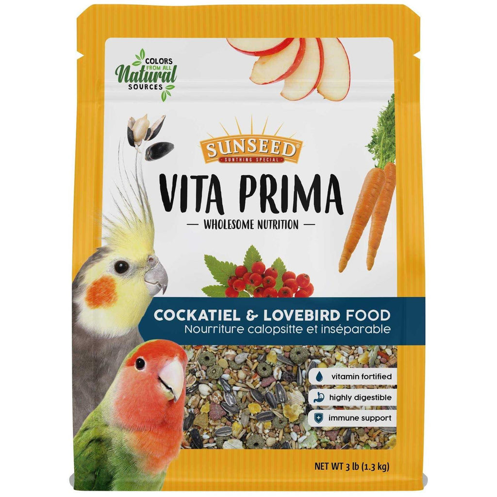 Sunseed Vita Prima Cockatiel &amp; Lovebird Food - Pet Supplies online store