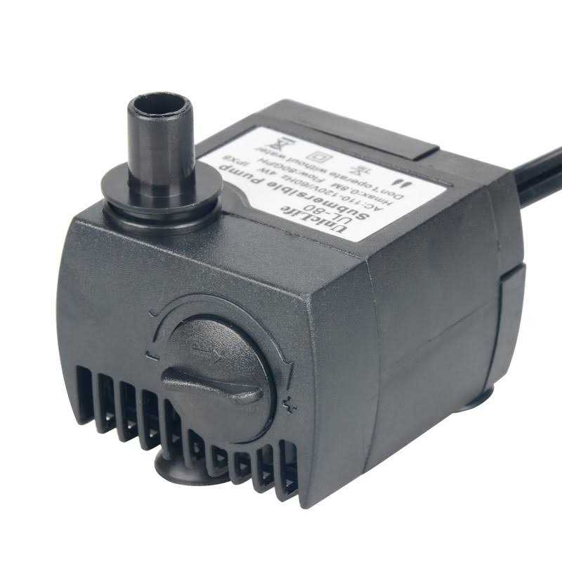 Submersible Water Pump 80 GPH Quiet for Aquarium Fish Tank U231