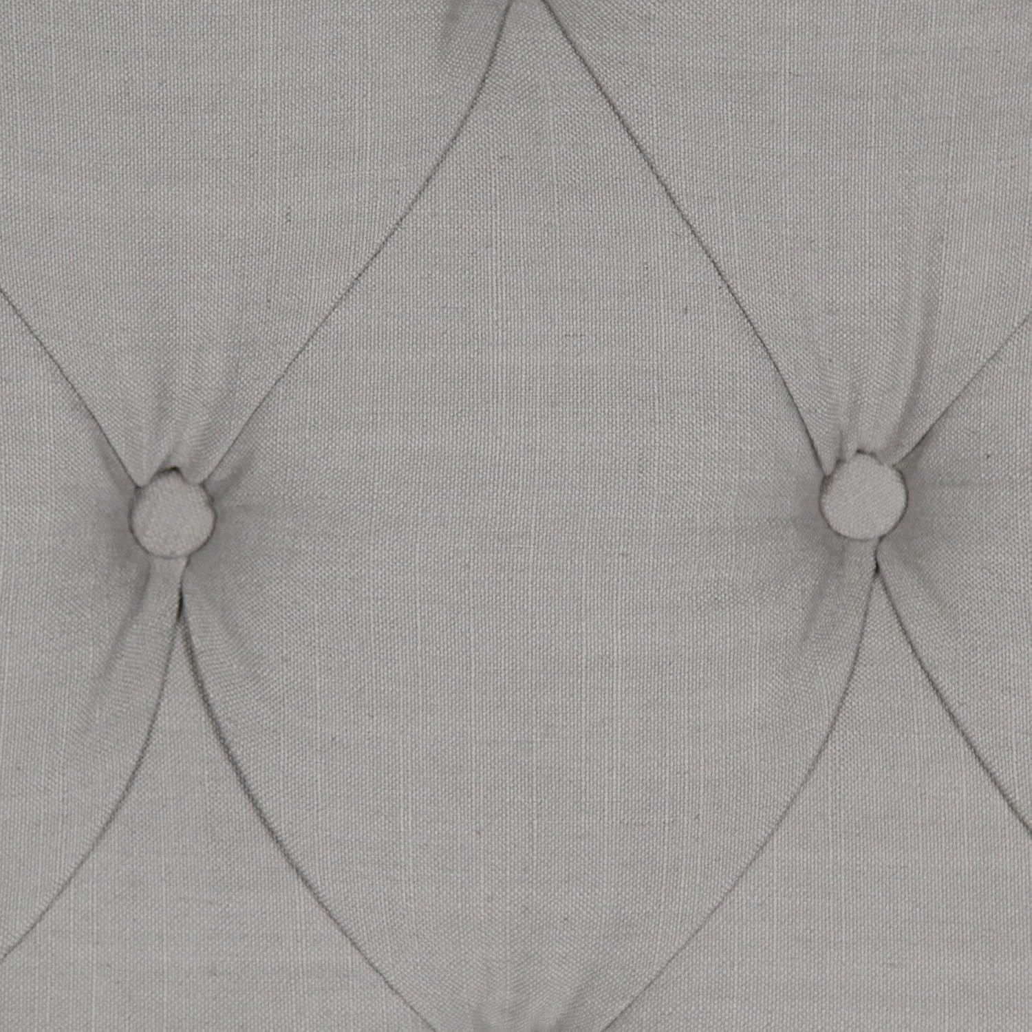 Upholstered Adjustable Headboard Panel with Button-Tufted Design - Twin V6885