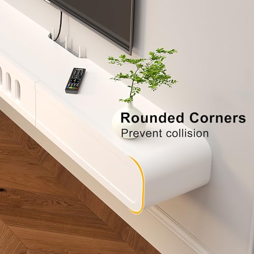 Floating TV Stand with Cable Holes for Living Room D564103