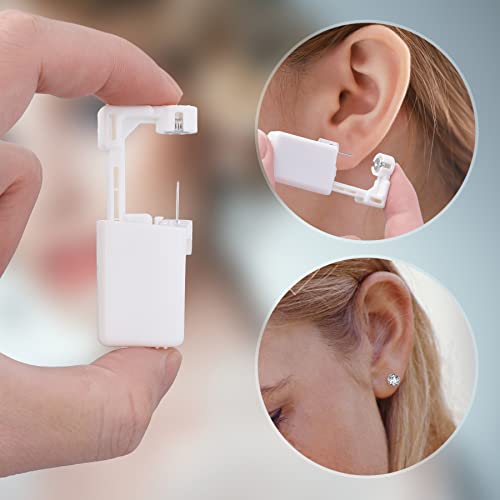 16 Pcs Disposable Ear Piercing Kit with Cubic Zirconia Stud F616