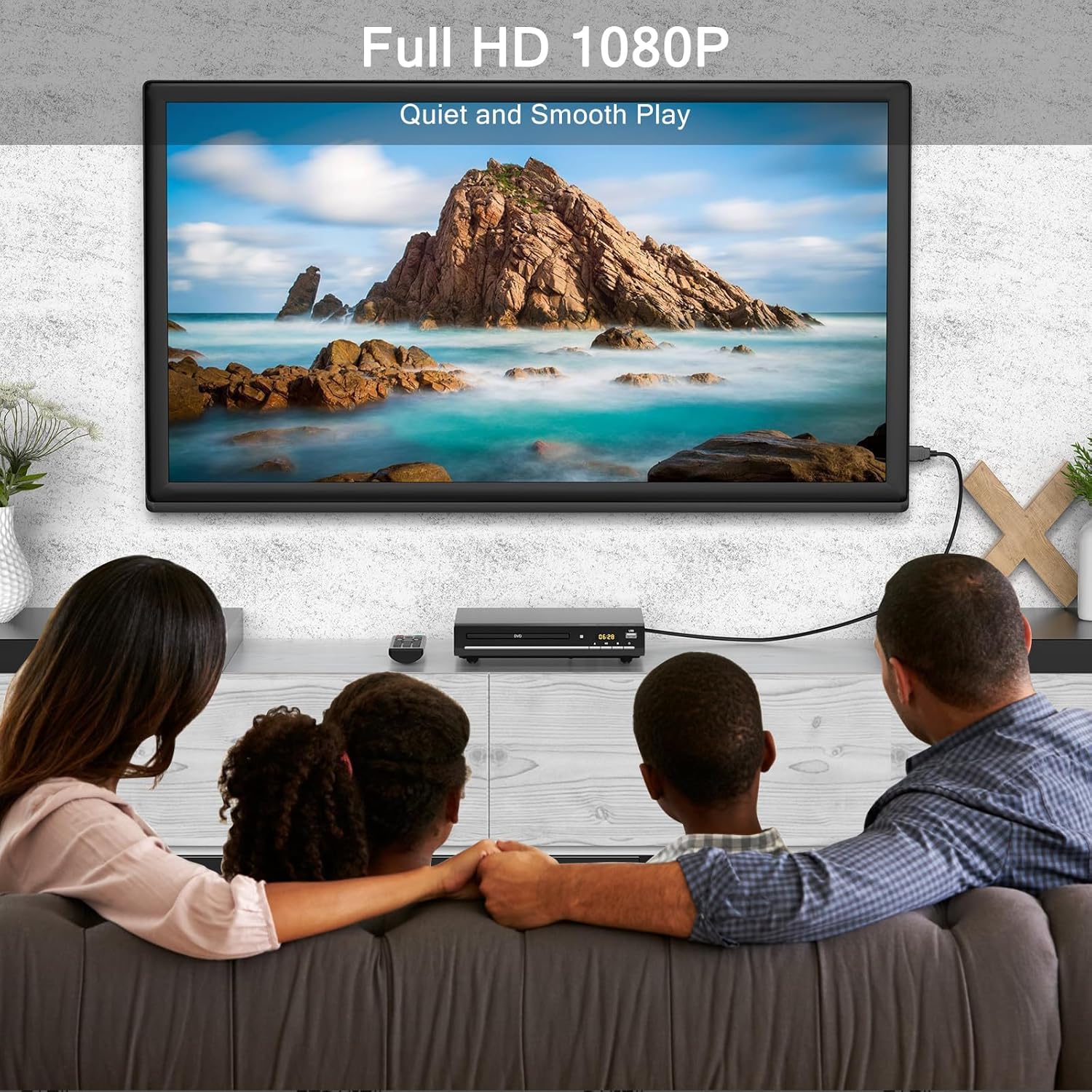 DVD Player for TV with HDMI, Plays All Regions, CD & USB Support Z7670