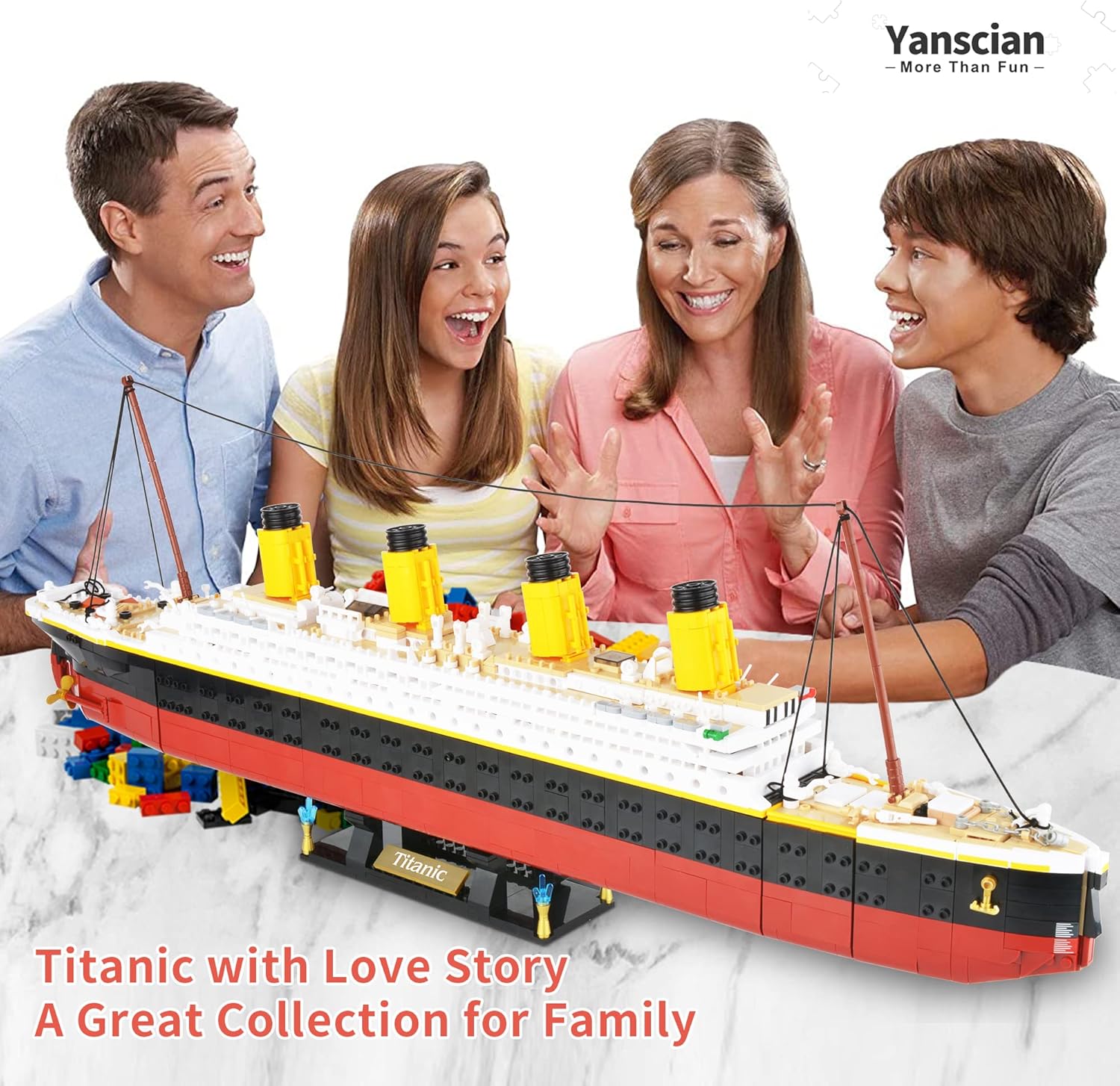 Titanic Ship Model Building Block Set Toy for Kids & Adults, 2401 Pieces S142