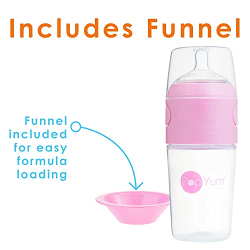 5 oz Pink Anti-Colic Baby Bottles with Nipples, 3-Pack Y46173