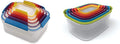 Joseph Joseph Nest Lock 10-Piece and Nest 12-Piece Plastic Food Storage Container Sets with Lockable Airtight Leakproof Lids