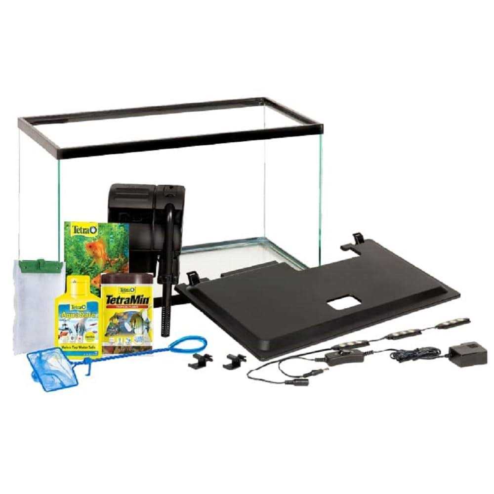 10 Gallon Glass LED Aquarium Kit J55179