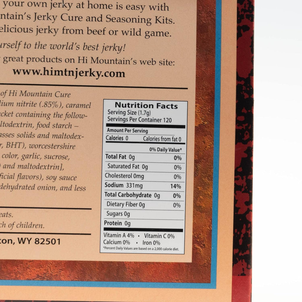 Jerky Seasoning and Cure Kit, Bourbon BBQ Blend, for Beef, Deer, Elk & Venison, 15 lbs E569