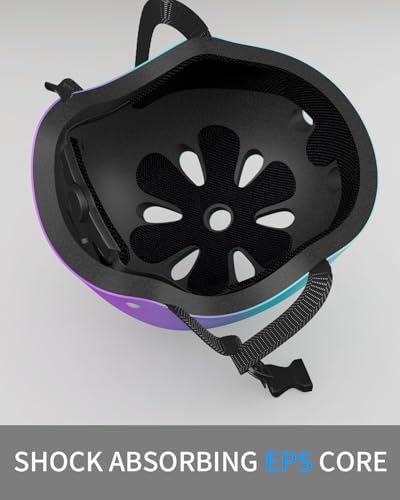Kids Bike Helmet Adjustable for Toddler to Youth L9616