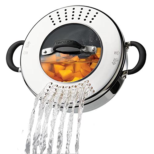 Stainless Steel Nonstick Cookware Set with Glass Lids, 11-Piece W310440