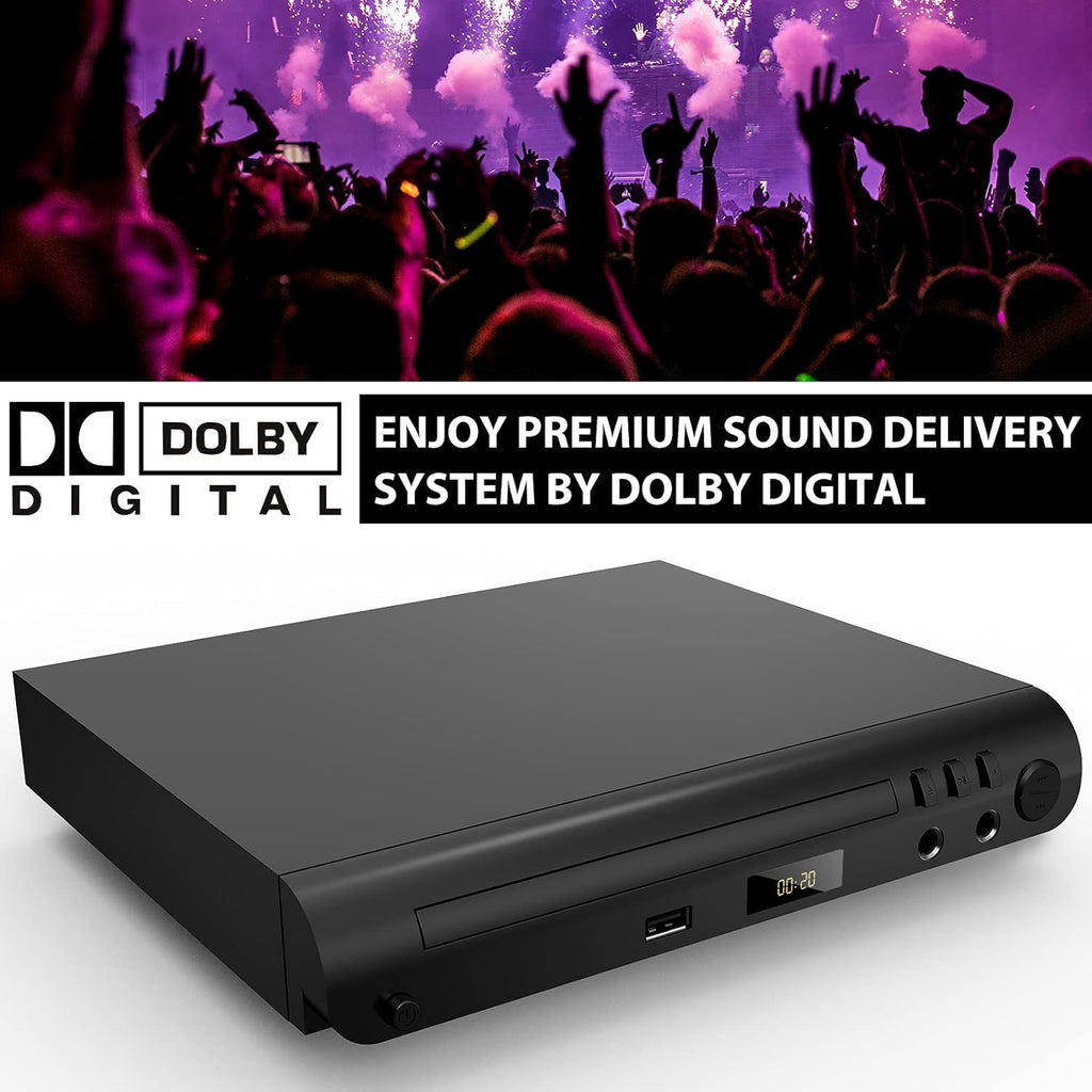 DVD Player for TV, HDMI & RCA Output, USB Input, Region Free O12676