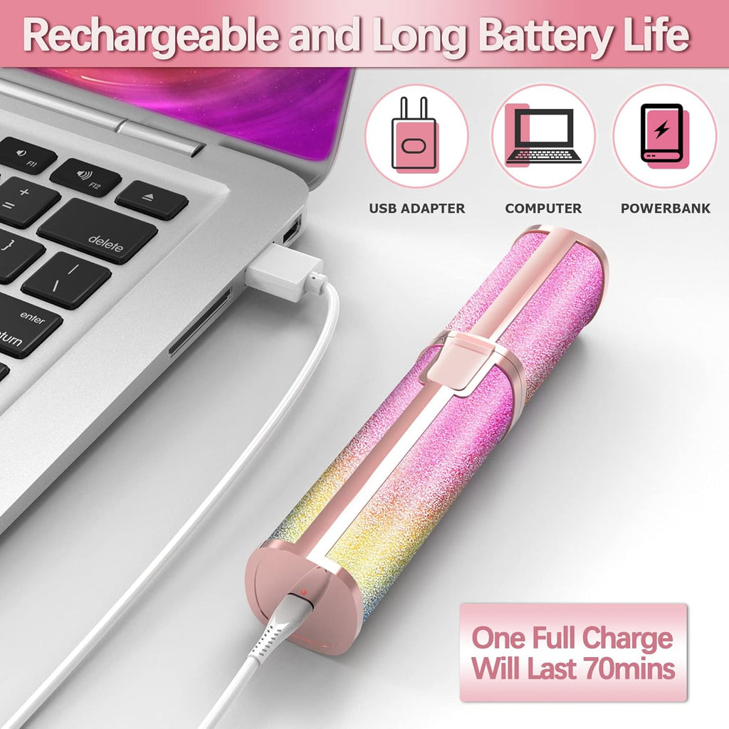 Facial Hair Remover for Women, Rechargeable 2-in-1 Trimmer with LED Light J801570
