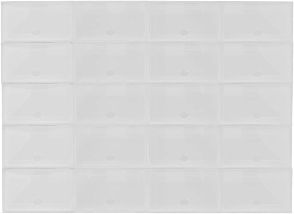 Shoe Storage Plastic Box，20 x Transparent Shoe Box，Powerful Storage Capacity