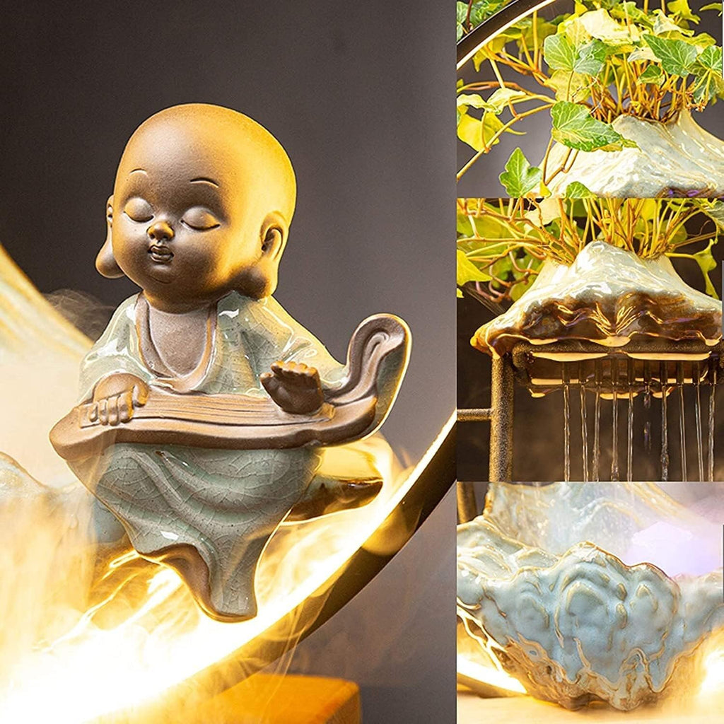 Tabletop Fountain with Moving Water, Desktop Decor N3794