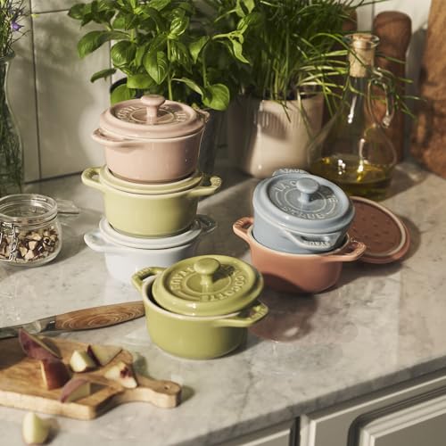 Mini Round Cocotte Set 6-Piece Pastel Ceramic M986911