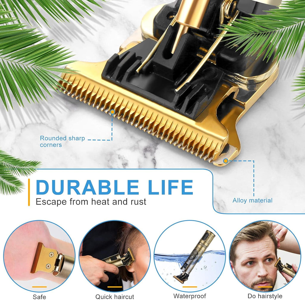 Cordless Hair Clippers for Men with LCD Display, Rechargeable Grooming Kit G7402