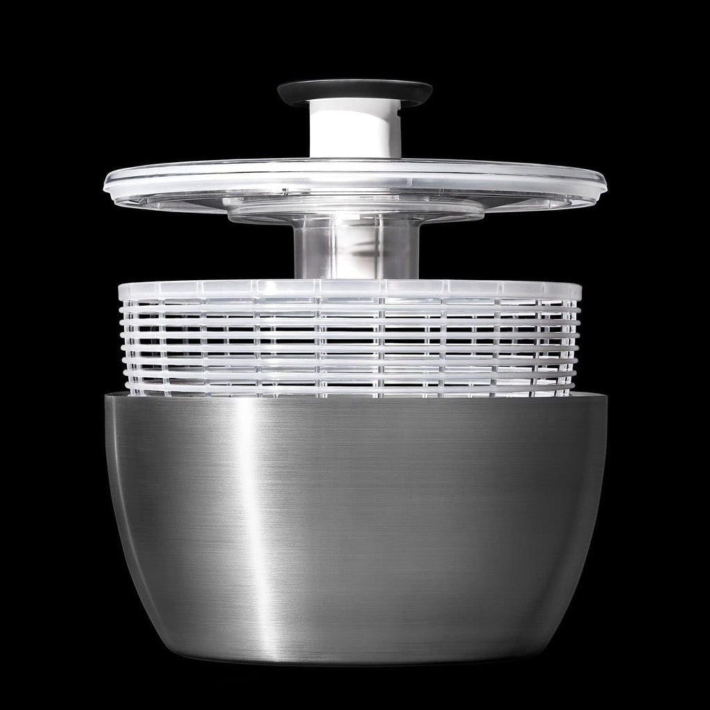 Stainless Steel Salad Spinner, 6.34 Qt. G495055