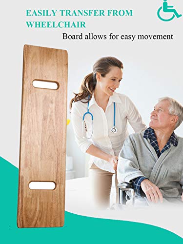 Slide Transfer Board with Handles for Seniors, 30 x 8 x 0.7 K68467