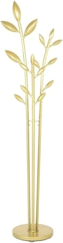 Fashion Coat Rack Metal Coat Rack With Natural Marble Base Floor Standing Coat Rack Tree Easy Assembly Coat Stand for Purse Umbrella beautiful (Gold)