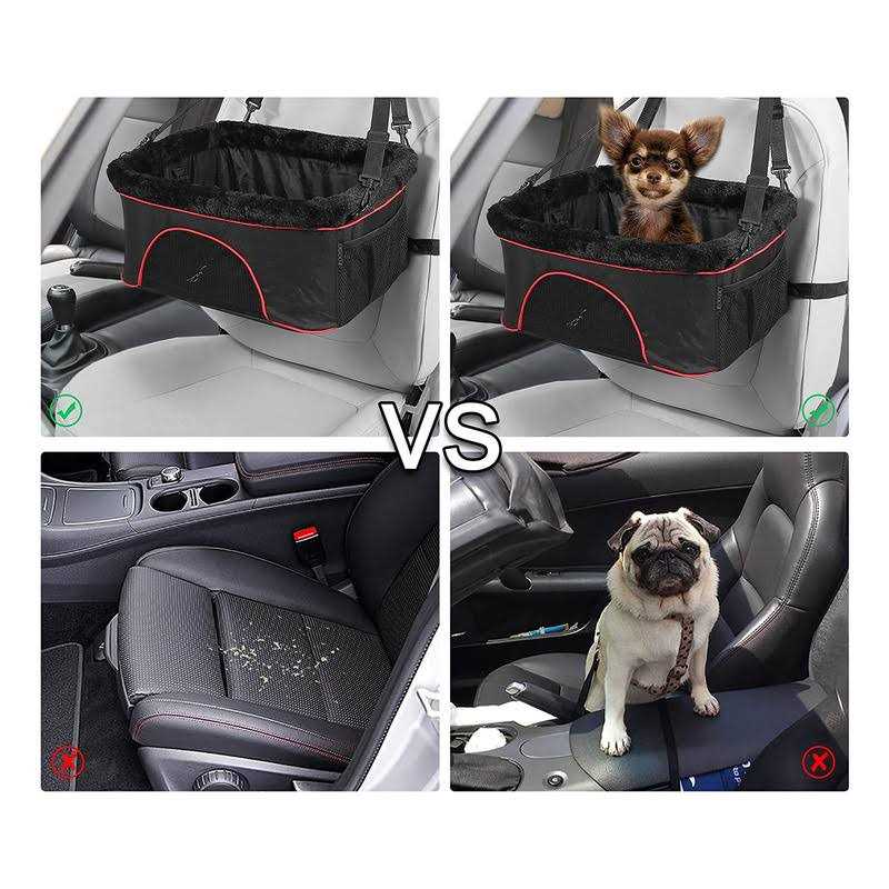 Small Dog Car Seat Center Console for Dogs Under 15 lbs Y69601
