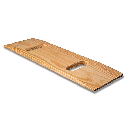 DMI Transfer Board and Slide Board made of Heavy-Duty Wood for Patient, Senior and Handicap Move Assist and Slide Transfers, FSA HSA Eligible, Holds up to 440 Pounds, Solid, 30 x 8 x1, 3/4" Wood