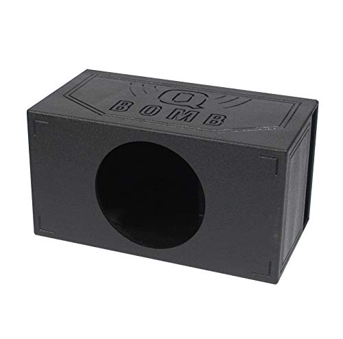 15 Inch Ported Car Subwoofer Sub Box Enclosure, Single Vented Chamber, Black A5882