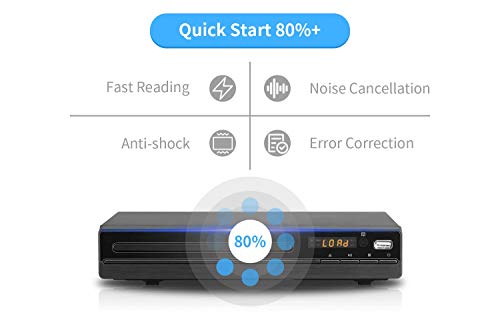 DVD Player for TV with HDMI and RCA Cable, 1080p Up-Convert, USB 2.0 R59826