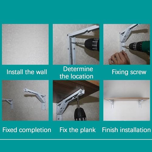 Wall-Mounted Drop-Leaf Folding Table for Home Office Kitchen Z841028