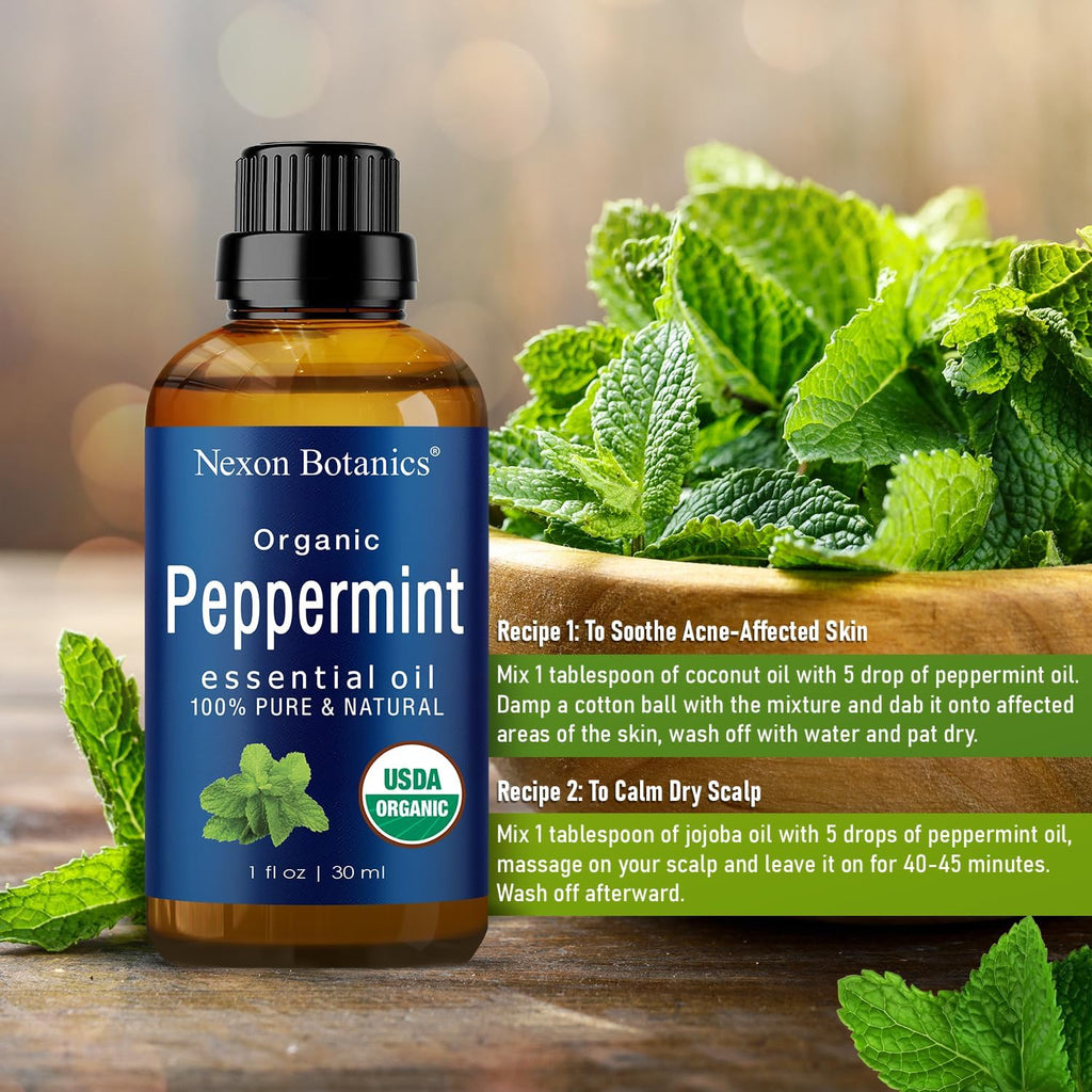 Peppermint Essential Oil 30 ml for Diffuser, Hair and Skin Care P9710