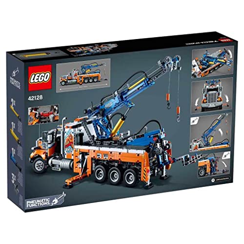 Heavy-Duty Tow Truck with Crane Building Set I966