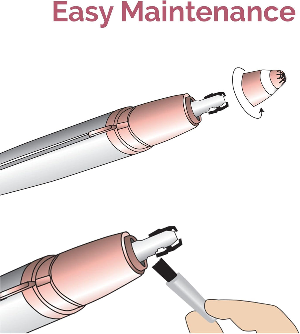 Eyebrow Hair Remover Electric Razor with LED Light for Women R72327