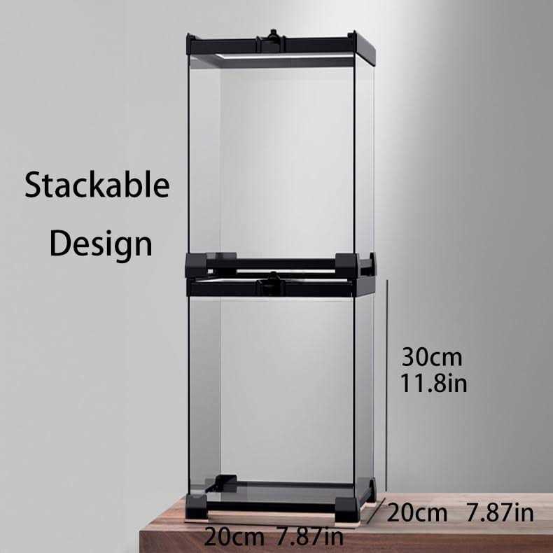 Reptile Terrarium 8 x 8 x 12 Vertical Habitat Tank Starter Kit W684541
