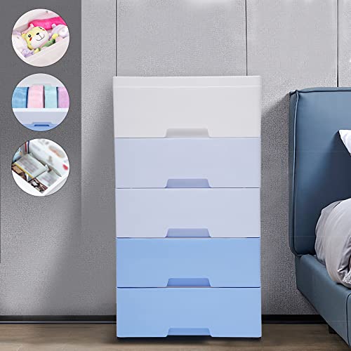5-Drawer Storage Cabinet on Wheels for Bedroom O607888